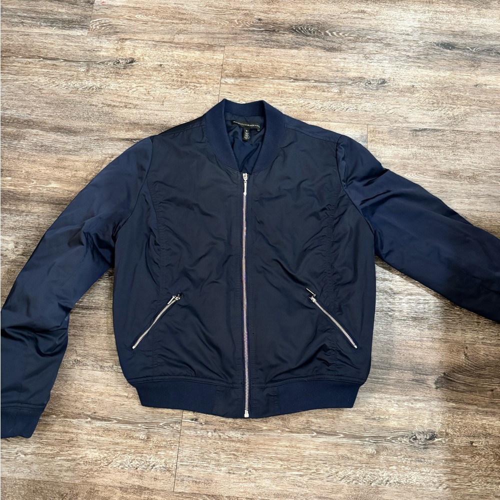 White House Black Market Women's Navy Bomber Jacket